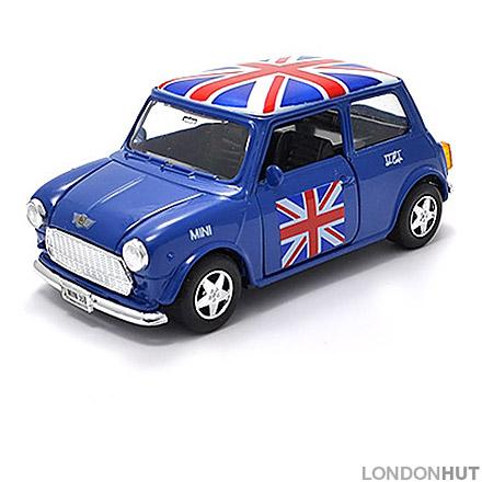 Diecast Metal Blue Mini Cooper Model