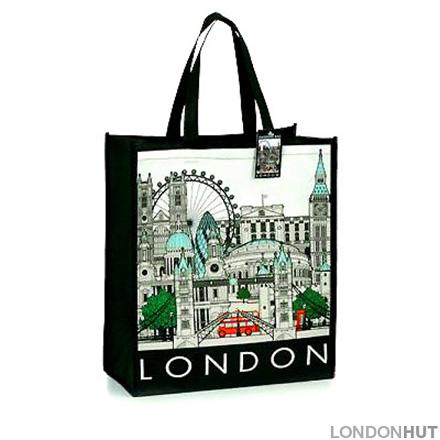 London Cityscape Souvenir Shopping Bag