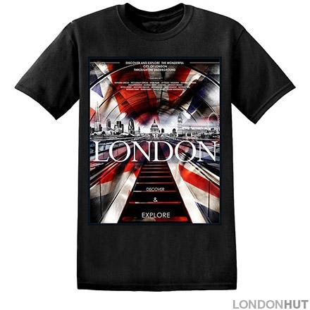 London Underground Union Jack Souvenir T Shirt