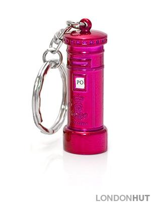 Pink Post Box Keyring