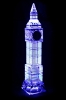 Large Light Up Big Ben Crystal Clock