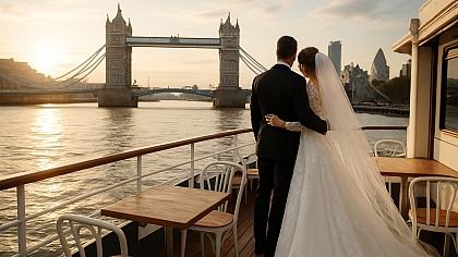 Tying the knot on the Thames Tying the knot on the Thames