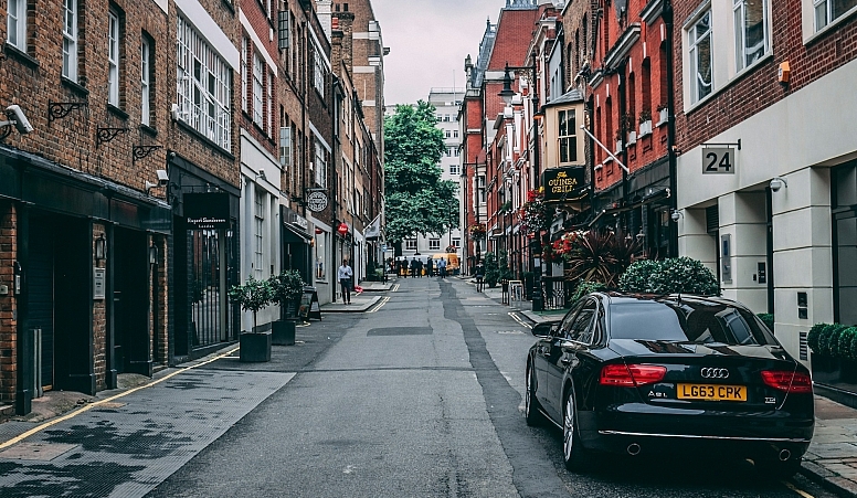 car parked in london united kingdom