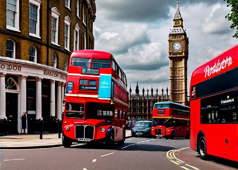 london bus road