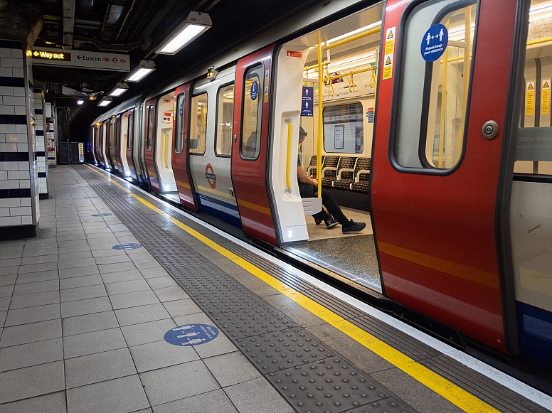 london underground tube train