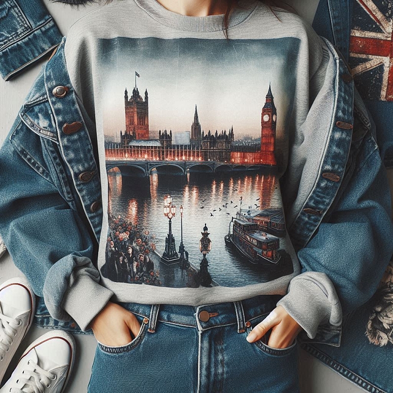 relaxed denim fashion in london